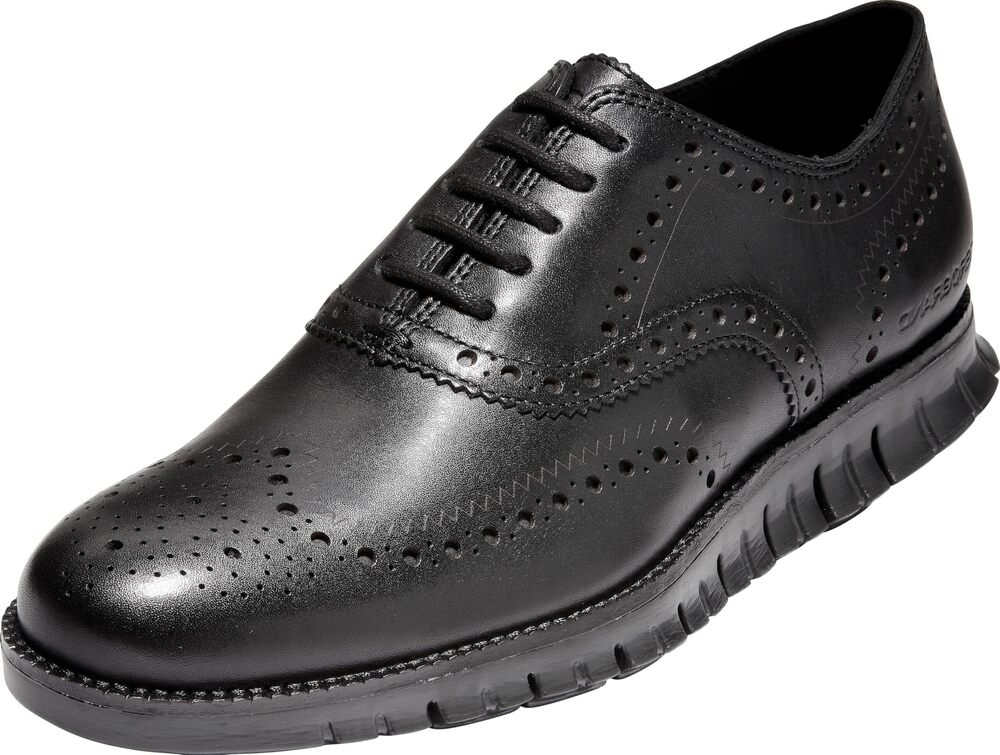 Cole Haan Men's Zerogrand Wing OX Leather Oxford, Closed, Brown, Size 11